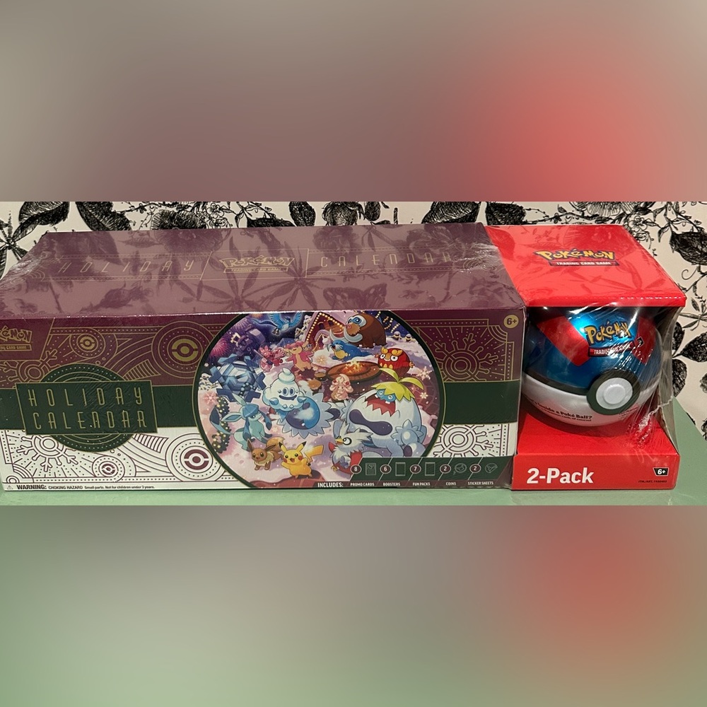 Pokemon 2025 Holiday Calendar Pokeball Costco Bundle Lunar Ball Sealed NEW